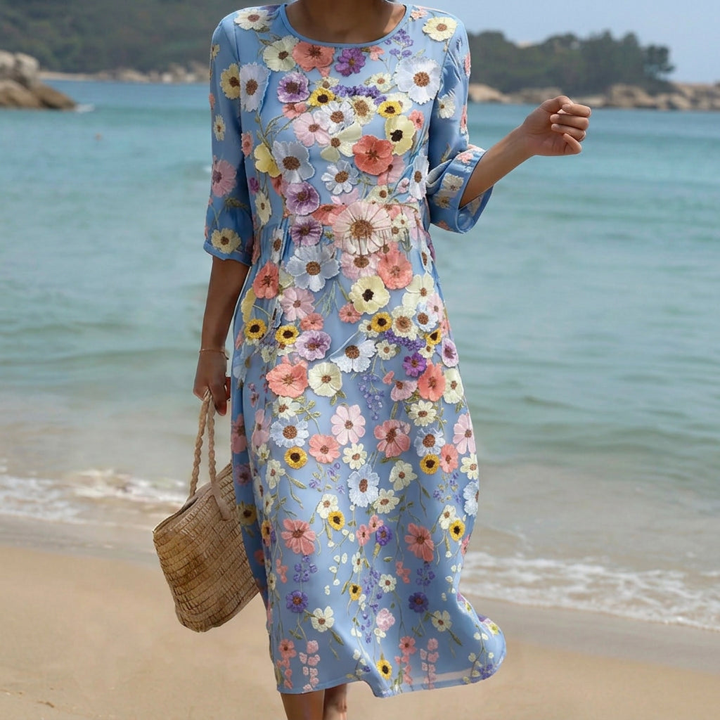 Mel - Bequemes und Elegantes Midi-Kleid