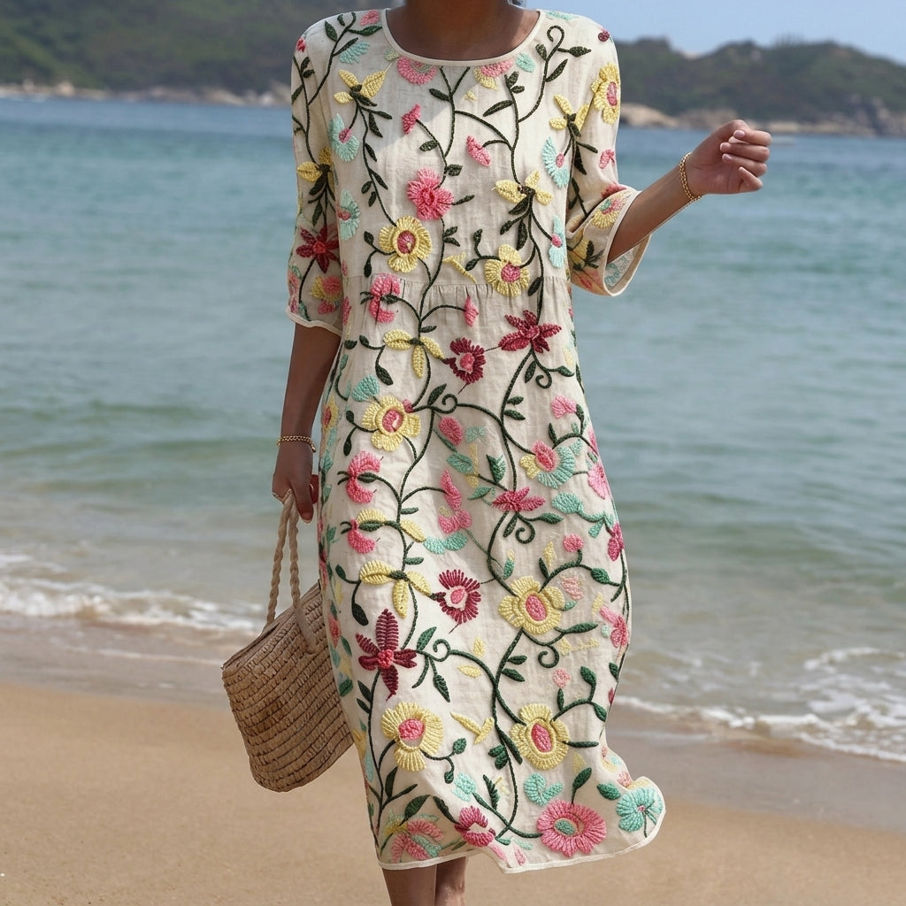 Rebeca - Damen Floral Kleid