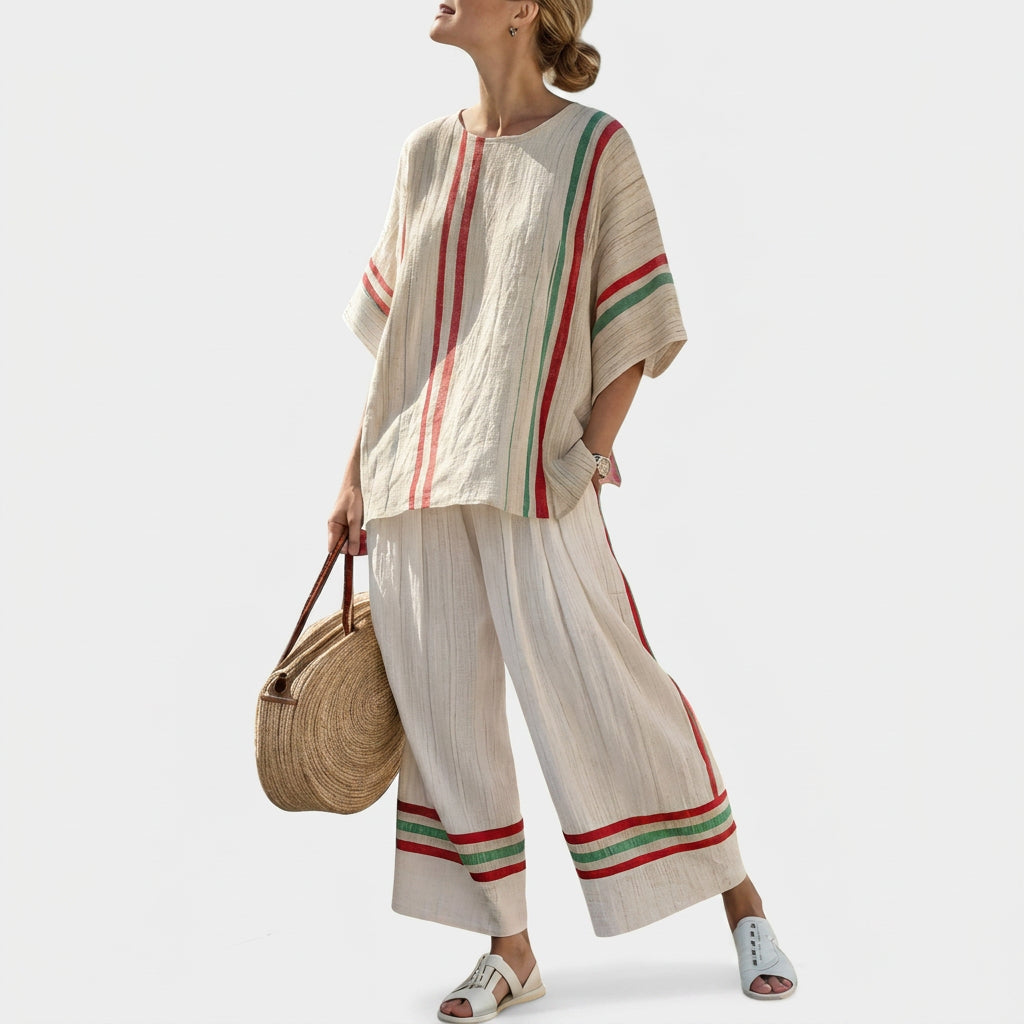 Beatriz - Mediterranes Streifen-Set