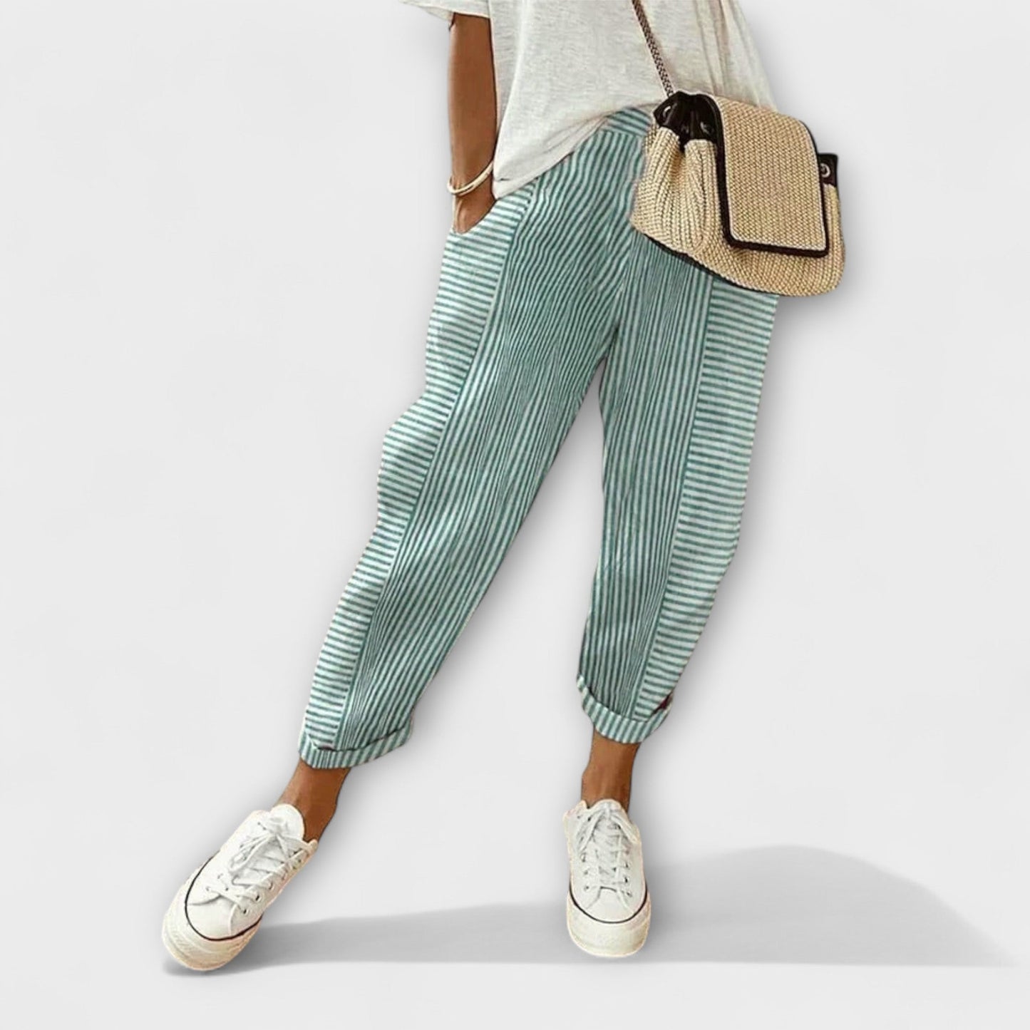 Sanne - Bequeme gestreifte Hose