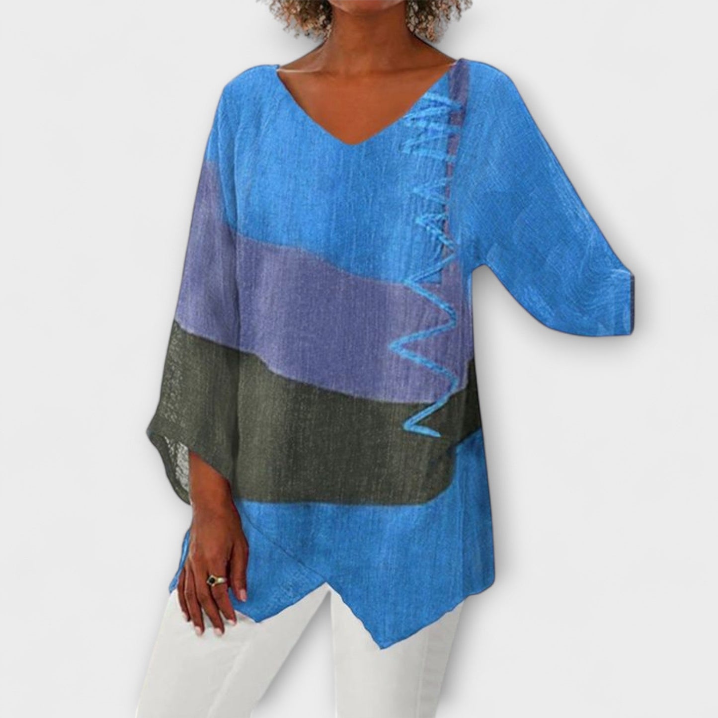 Beatrice™ | Fliessende Tunika mit Color-Block-Muster