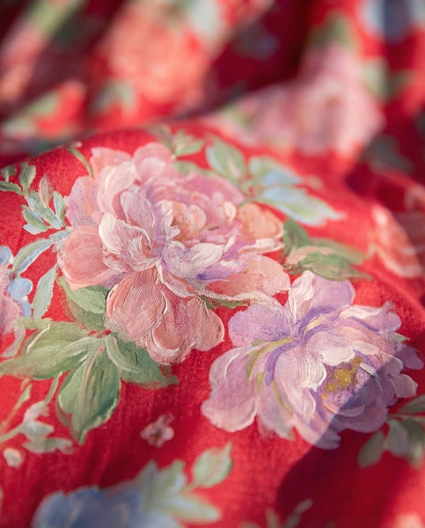 Minelda | Elegantes Blumen V-Ausschnitt Kleid