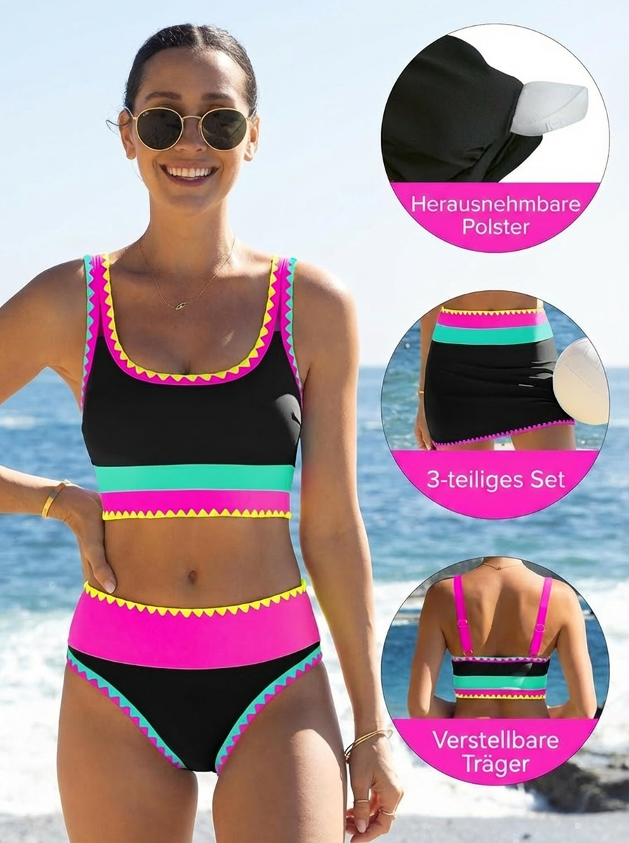 Lucy | Bauchfrei Bikini mit Sofort-Effekt