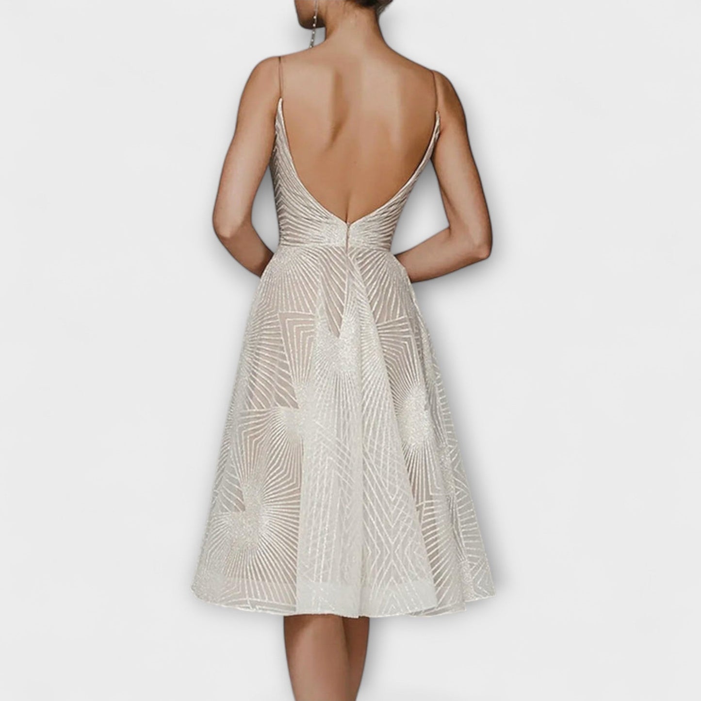 Elli - Damen Luxuskleid mit Stickereien