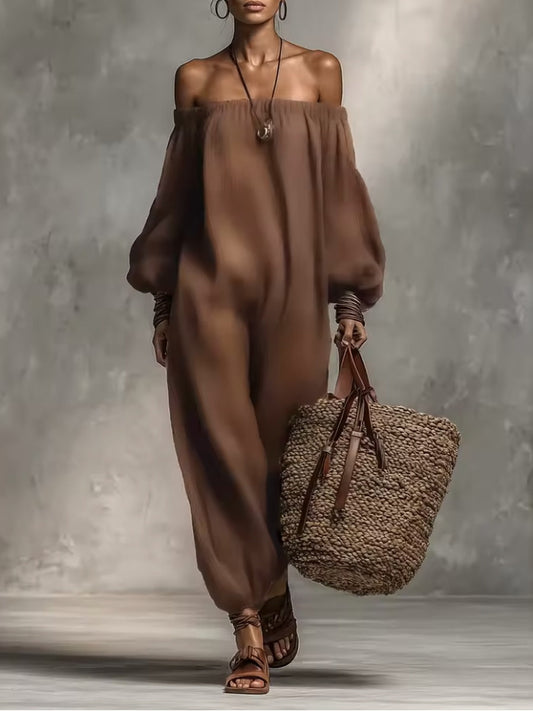 Fenna | Bustier-Jumpsuit mit Ärmeln
