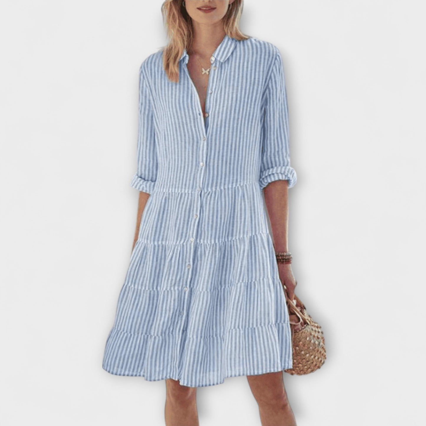 Lolita - Luftiges Gestreiftes Kleid
