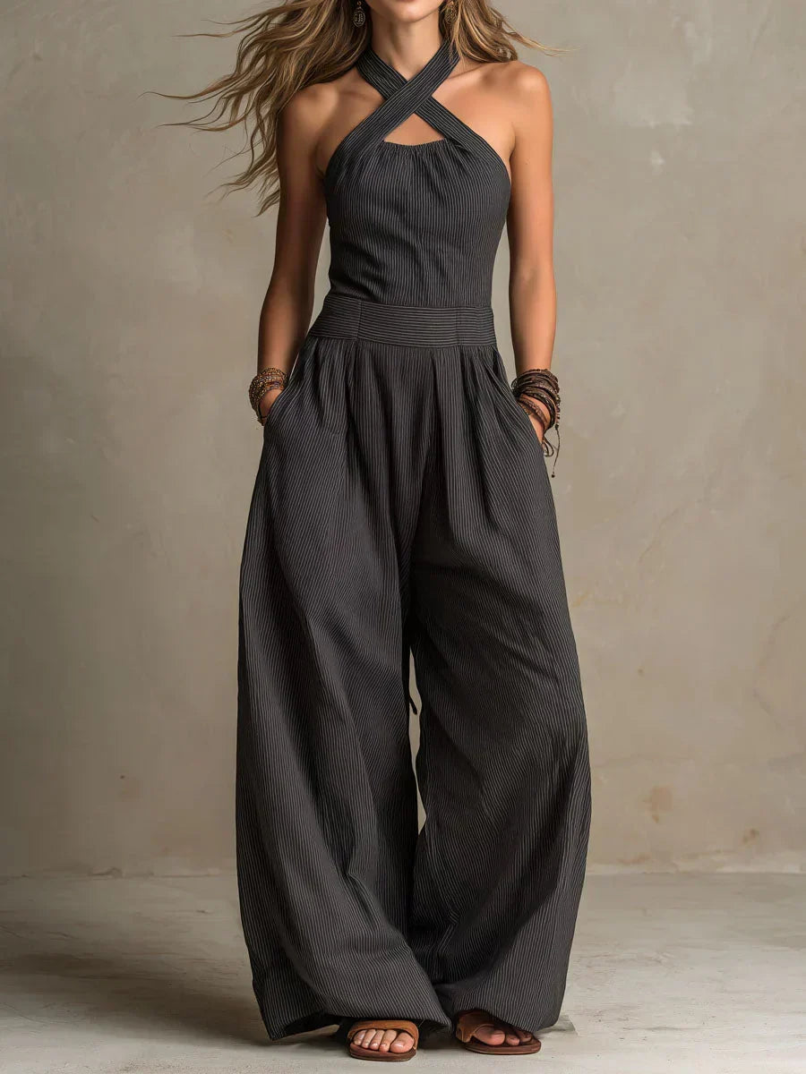 Bianca | Overall mit elegantem, gekreuztem Ausschnitt