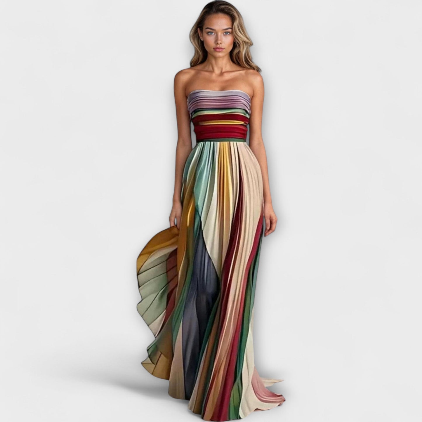 Flora - Langes Kleid aus Premiumstoff