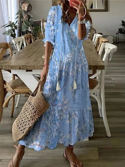 Luna | Lässiges Boho-Midi-Kleid