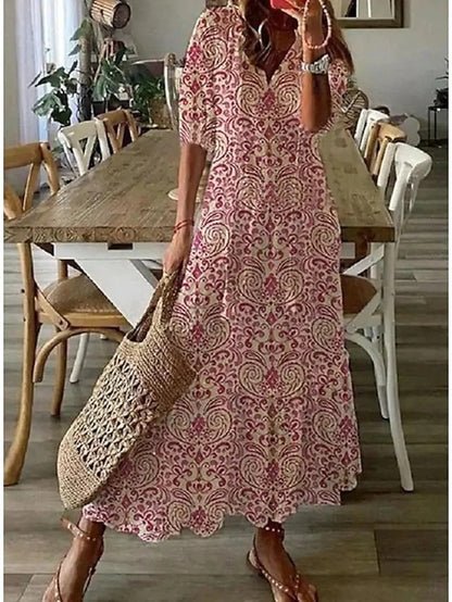 Luna | Lässiges Boho-Midi-Kleid