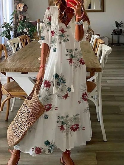 Luna | Lässiges Boho-Midi-Kleid