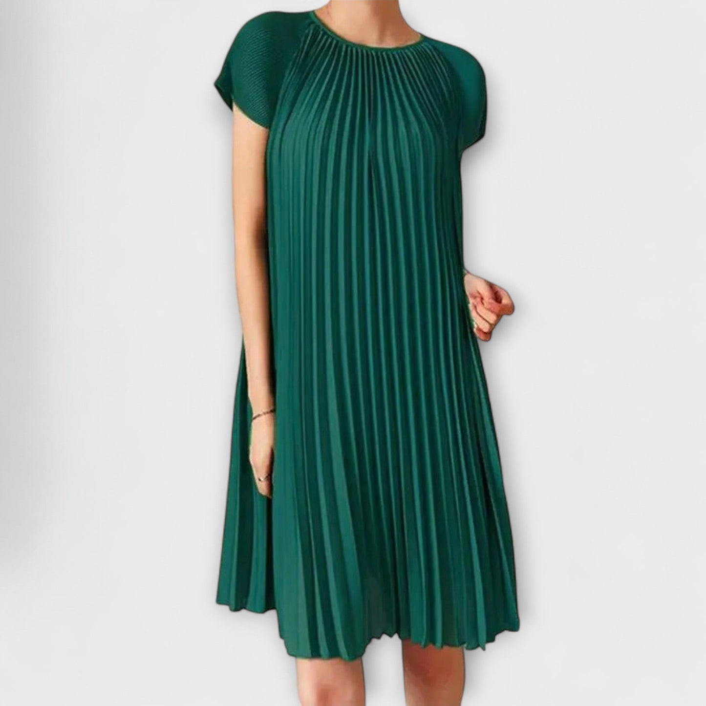 Elegantes Plisseekleid