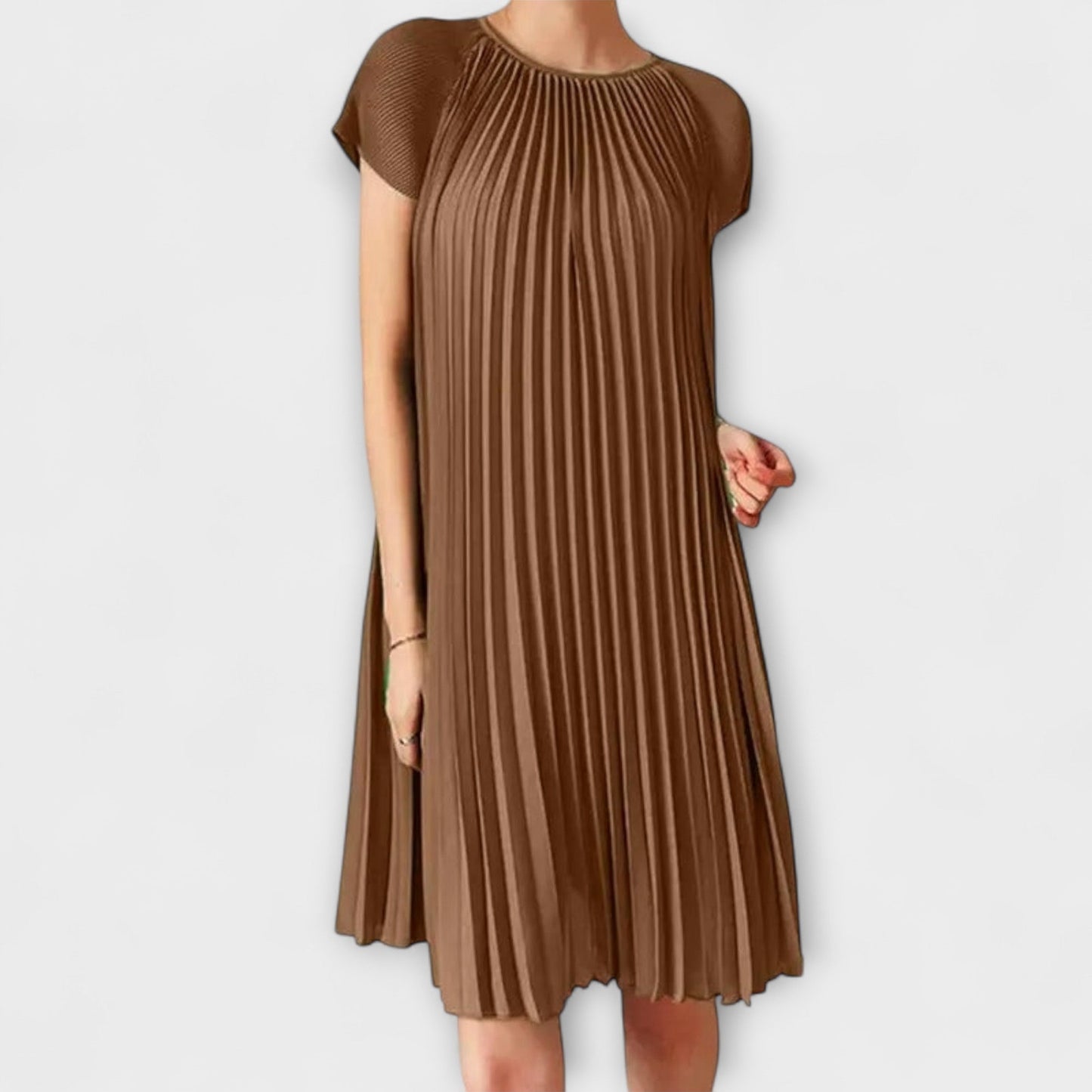 Elegantes Plisseekleid