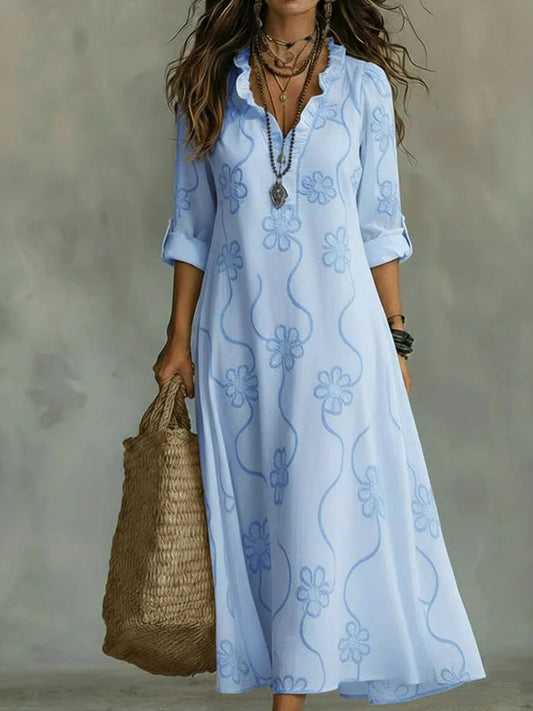 Sommerlange Blütenkleid Sienna
